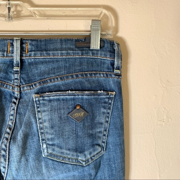 Citizens of humanity slim boot cut destressed denim jeans size 24 original $200 - Picture 10 of 10